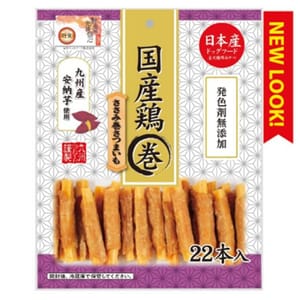 日本Q-Pet 日本Q-Pet 狗小食 雞肉番薯棒 22本 正面圖