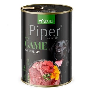 Piper Piper 黑鑽狗罐頭系列 成犬配方 野味+南瓜 400g 400g 正面圖