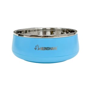 HUNDHAVN HUNDHAVN 犬用 防打翻不銹鋼寵物單狗碗  顔色隨機  犬用 背面圖