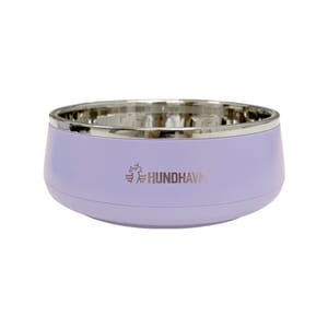 HUNDHAVN HUNDHAVN 犬用 防打翻不銹鋼寵物單狗碗  顔色隨機  犬用 側面圖