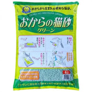 日本Hitachi 日本Hitachi 豆腐貓砂 綠色綠茶味 6L 6L 正面圖