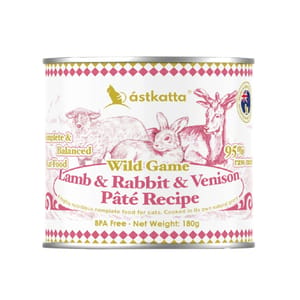 Astkatta Astkatta 貓罐頭 主食罐 野境系列 羊肉&免肉&鹿肉純淨天然肉醬罐 180g 180g 正面圖
