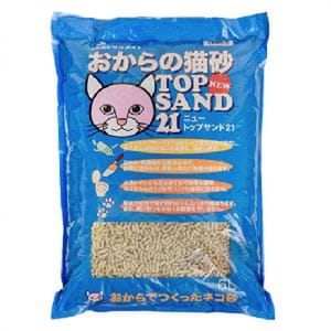 日本Top 日本Top Sand 21有機單通 豆腐貓砂 6L 6L 正面圖