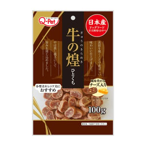 日本Q-Pet 日本Q-Pet 狗小食 牛の煌 牛肉芝士片 100g 100g 正面圖