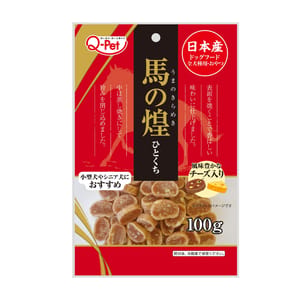 日本Q-Pet 日本Q-Pet 狗小食 馬の煌 馬肉芝士片 100g 100g  正面圖