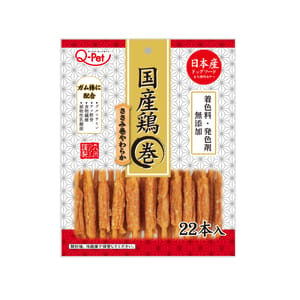 日本Q-Pet 日本Q-Pet 狗小食 愛情餐廳 雞肉骨膠元棒 22本   正面圖