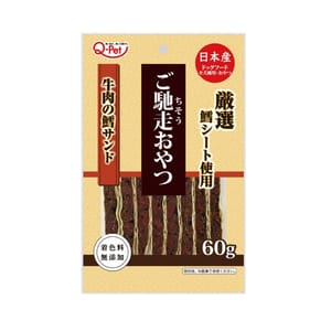 日本Q-Pet 日本Q-Pet 狗小食 御馳走 牛肉鳕魚三文治 60g (KQ2309) 60g 正面圖