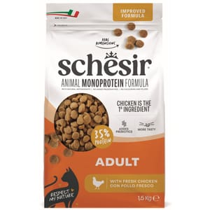 Schesir 貓糧 成貓糧 天然雞肉配方 1.5kg (SCH14006) 貓貓 貓糧 貓乾糧 寵物用品速遞