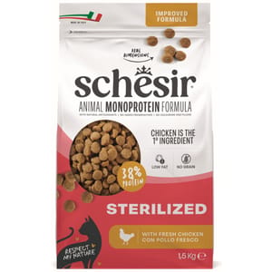 Schesir 貓糧 絕育體重控制配方 雞肉 1.5kg (SCH13606) 貓貓 貓糧 貓乾糧 寵物用品速遞