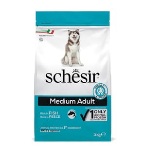 Schesir Natural Fish Medium Adult Dog Food 3kg pet shop