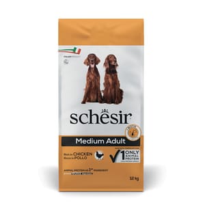 Schesir Natural Chicken Medium Adult Dog Food 12kg pet shop