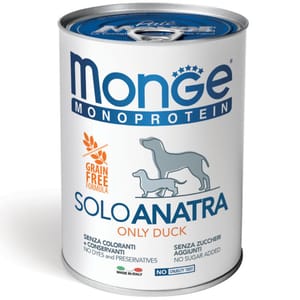 Monge Monge 狗罐頭 單一蛋白系列 鴨肉 400g (MO4434) (新舊包裝隨機發貨)
