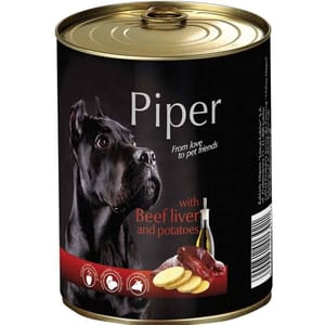 Piper 黑鑽狗罐頭系列 成犬配方 牛肝+馬鈴薯 400g (PBL400) 狗狗 狗罐頭 狗濕糧 寵物用品速遞