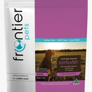 狗糧 Frontier 凍乾狗糧 低敏原肉 三文魚草飼羊 900g (FR_D_FL_L)