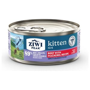 ZiwiPeak ZiwiPeak 貓罐頭 牛肉配鯖魚幼貓配方 85g (CKB85)