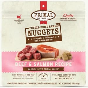 PRIMAL Primal 貓糧 凍乾 Nuggets 牛肉及三文魚配方 5.5oz (FBF5FD)