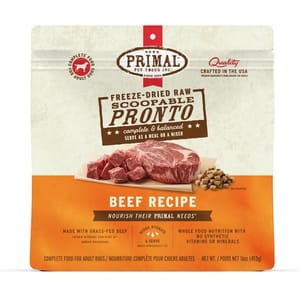 PRIMAL Primal 狗糧 脫水凍乾肉粒系列 牛肉配方 16oz (CBPRFD16)
