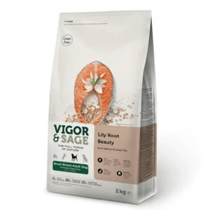 VIGOR VIGOR & SAGE 無穀物天然糧 三文魚百合美毛小型成犬 Lily Root Beauty Small Breed Adult Dog 2kg 2kg 正面圖