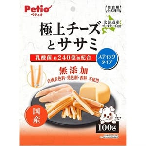 Petio Petio 狗零食 極上 無添加 芝士雞胸肉條 100g (80505353)