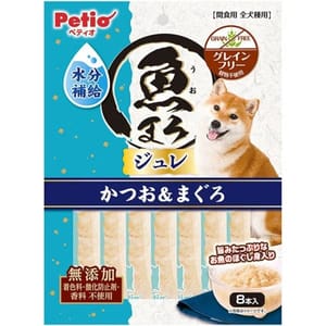 Petio 狗零食 無添加 鰹魚+吞拿魚 補水唧唧棒 8支裝 (80505362) 狗零食 Petio 寵物用品速遞