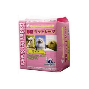 Golden Golden Pet Sheets 強力吸濕除臭加厚寵物尿墊 狗尿墊 狗尿片 [45*60 M碼 50枚]   正面圖