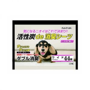 日本Sanotec 日本Sanotec 活性炭除臭寵物尿墊 狗尿墊 狗尿片 [45*60 L碼 44枚]   正面圖