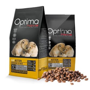 Optima Optima nova 幼獅子母孕育配方 Kitten Chicken & Rice 2kg 2kg 正面圖