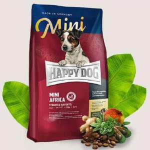 Happy Happy Dog Supreme Mini 小型犬非洲鴕鳥肉無榖物配方 Mini Africa 1kg 1kg 正面圖
