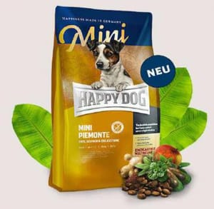 Happy Happy Dog Supreme Mini 小型犬意大利鴨肉栗子無榖物配方 Mini Piemonte 1kg 1kg 正面圖