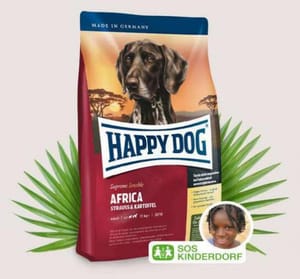Happy Happy Dog Supreme Sensible 成犬非洲鴕鳥肉無縠物配方 Africa 1kg 1kg 正面圖
