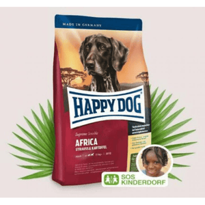 Happy Happy Dog Supreme Sensible 成犬非洲鴕鳥肉無縠物配方 Africa 12.5kg 5kg 正面圖