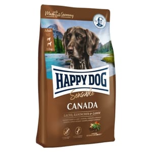 Happy Happy Dog Supreme Sensible 成犬加拿大三文魚兔肉羊肉 無縠物高能量配方 Canada 1kg 1kg 正面圖