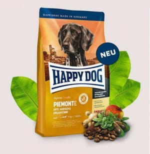 Happy Happy Dog Supreme Sensible 成犬意大利鴨肉栗子無縠物 配方 Piemonte 1kg 1kg  正面圖