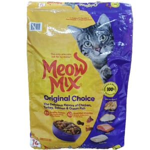Meow Meow Mix 貓糧 原味配方 15lb 15lb 正面圖