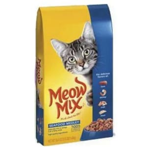 Meow Meow Mix 貓糧 海鮮配方 14.2lb 2lb  正面圖