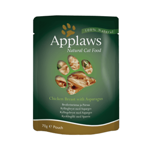 Applaws Applaws 貓濕糧 Cat Pouch 雞胸及蘆筍 Chicken with Asparagus 70g 70g 正面圖