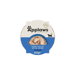 Applaws Applaws 貓濕糧 Cat Pot 肉湯系列 吞拿魚及蟹 Tuna Fillet with Crab 60g 60g  正面圖