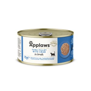 Applaws Applaws 貓罐頭 天然優質吞拿魚及蟹 Tuna with Crab 70g 70g  正面圖
