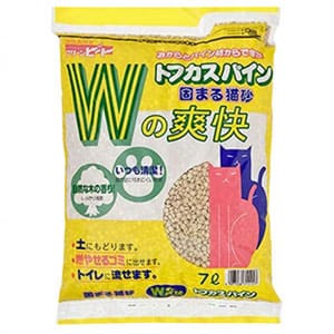 日本W之爽快特強除臭 日本W之爽快特強除臭 豆腐貓砂 圓片型 7L 7L 正面圖