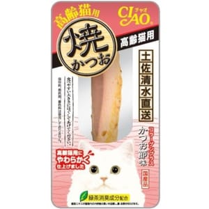 CIAO CIAO 貓零食 日本燒鰹魚條 鰹魚味 25g [高齡貓用] 25g 貓用 正面圖