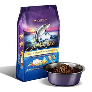 Zignature Zignature 狗糧 全犬種無穀物 鱒魚及三文魚配方 12.5lb 5lb  正面圖