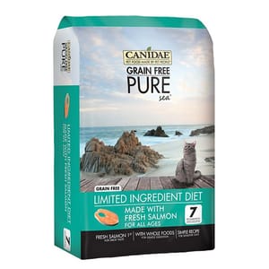 CANIDAE CANIDAE 咖比 PURE Sea 無穀物三文魚全貓配方 10lb 綠色 10lb 正面圖