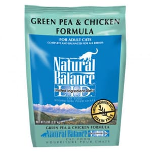 Natural Natural Balance雪山 貓糧 低敏無穀青豌豆雞肉成貓配方 L.I.D Green Pea & Chicken 10lb 10lb  正面圖
