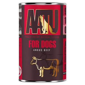 AATU AATU 狗罐頭 全配方狗用主食罐頭系列 90/10/0 安格斯牛肉全配方 400g 400g 狗用 正面圖
