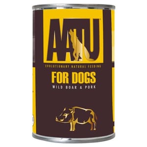 AATU AATU 狗罐頭 全配方狗用主食罐頭系列 90/10/0 豬及野豬全配方 400g 400g 狗用 正面圖