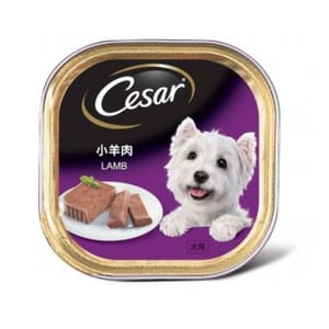 Cesar西莎 Cesar西莎 鋁罐狗罐頭 經典鮮肉系列 小羊肉 LAMB 100g 100g 正面圖