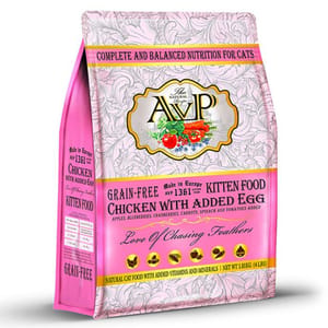AVP愛威堡 AVP愛威堡 貓糧 無穀物幼貓糧 雞肉雞蛋配方 4lb 4lb  正面圖