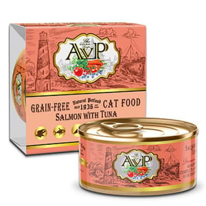 AVP愛威堡 AVP愛威堡 全貓主食罐 三文魚及吞拿魚 Salmon with Tuna 85g 85g 正面圖