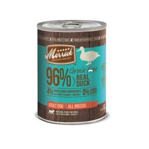 Merrick Merrick 無穀物狗罐頭 天然鴨肉配方 96% REAL DUCK 12.7oz 7oz  正面圖