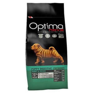 Optima Optima nova 幼犬無穀物低脂鮮肉配方 Puppy Digestive 12kg 12kg 正面圖